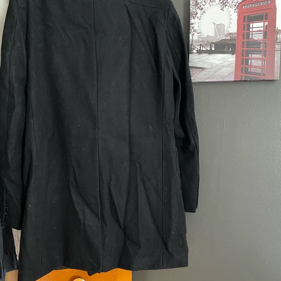Black Wool Dress Coat Haight & Ashbury - Picture 3 of 9